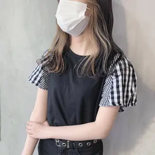 ロング カラー なかの たくみのヘアスタイル