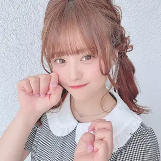 セミロング ヘアアレンジ 💖透明感カラー💖 mayukoのヘアスタイル