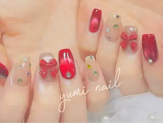 ネイル 𝐲𝐮𝐦𝐢🎀 長さ出しデザイン専門のネイルデザイン