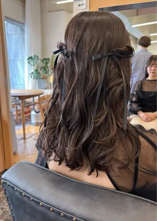 セミロング カラー ヘアアレンジ 西山 紗耶香🪽 透明感カラー/ボブのヘアスタイル