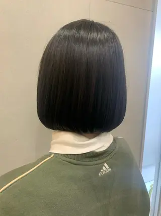 ミディアム おせ ちさとのヘアスタイル
