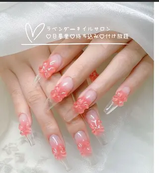 ネイル ラベンダー💖日暮里 ルル💖ネイルのネイルデザイン