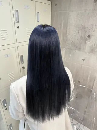 ロング カラー メンズ ☁️かずき☁️青.紫 推し活カラー💫のヘアスタイル