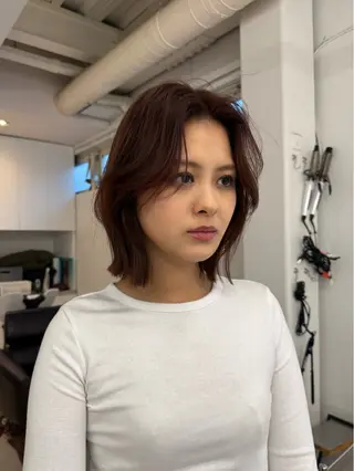 ミディアム カラー ヘアアレンジ 🦠デザインカラー/ 魚瀬あおい🦠のヘアスタイル