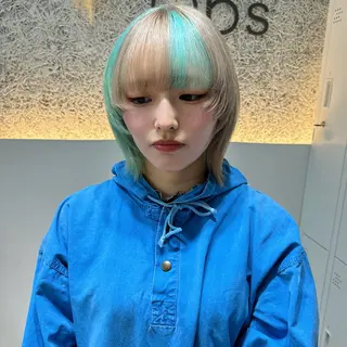 ショート カラー 🌱ブリーチ・透明感 カラー/mapi🦭のヘアスタイル