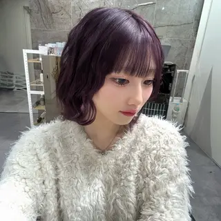 ショート カラー 🎀レイヤー×透明感 ×髪質改善🎀米田のヘアスタイル