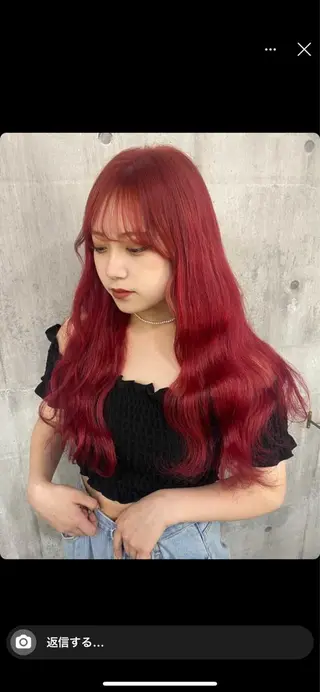ロング カラー SHURI❤️🔥 中/韓mix ♡のヘアスタイル
