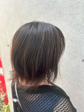 ミディアム 阪口 依美奈のヘアスタイル