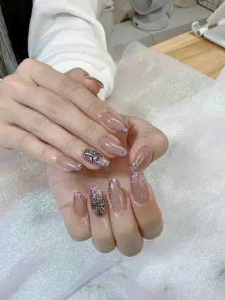 ネイル Hey🌈NAIL 長さ出し専門店のネイルデザイン