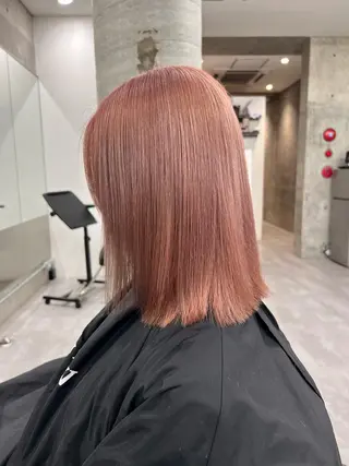 ミディアム azusa/心斎橋/ ハイトーンカラーのヘアスタイル