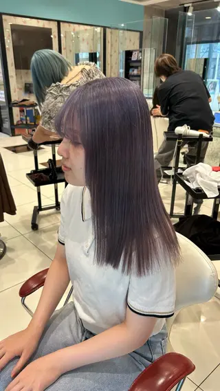 ミディアム ハイトーンカラー✨️ 艶カラー特化Amiのヘアスタイル
