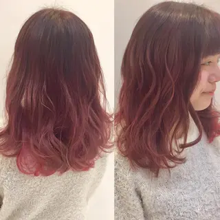 ショート ミディアム セミロング カラー パーマ ハイトーン×髪質改善 KENTAのヘアスタイル