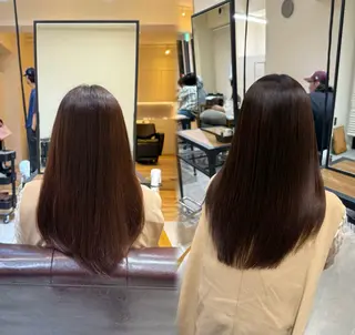 セミロング 🌼中島　羽菜🌼 透明感爆誕カラー💖のヘアスタイル