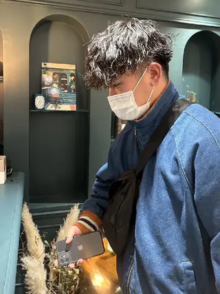 パーマ メンズ 【メンズカット/パー マ✂️】momo🌷のヘアスタイル