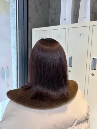 ミディアム カラー 🎀ゆい🎀 髪質改善カラー🎀のヘアスタイル