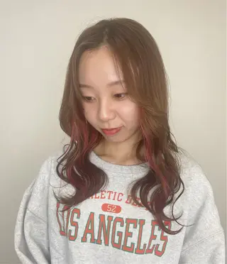 セミロング hairs BEAU 藤田彩夏のヘアスタイル