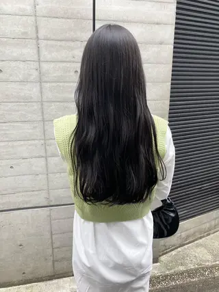 ロング ✨色持ちの良い艶 カラー✨蟹江真世のヘアスタイル