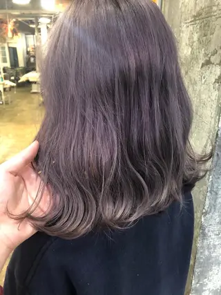ミディアム カラー Pia ツボイ ケイタのヘアスタイル