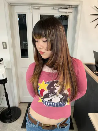 ロング カラー girly/ヘア メイクMitsukiのヘアスタイル