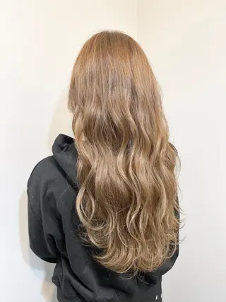 ロング カラー ブリーチ毛対応酸性 ストレート🌈サキのヘアスタイル