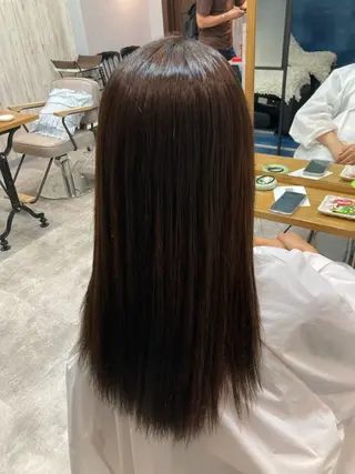 ロング 暖色カラー💞 菊地しおんのヘアスタイル