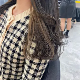 セミロング カラー ヘアアレンジ mai🍑暖色カラー /レイヤー💖のヘアスタイル