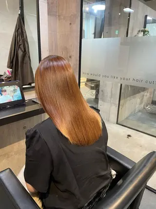 セミロング 👑髪質改善カラー 中垣斗希のヘアスタイル