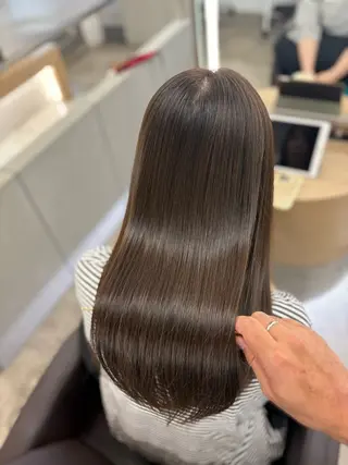 セミロング カラー 野村 泰平のヘアスタイル