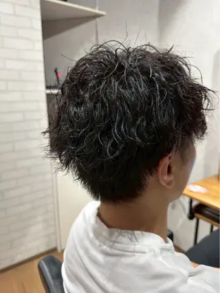 ショート パーマ メンズ特化☝️添田 好恵のヘアスタイル