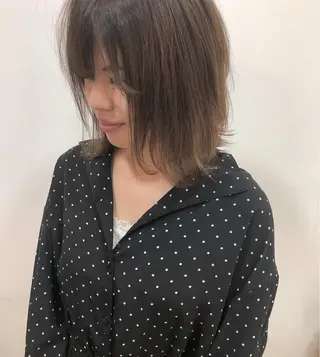 ミディアム カラー 横浜ブリーチムラ直し ハイトーン/ブリーチのヘアスタイル