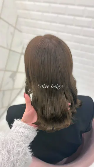 カラー ゆうひ🎀艶カラー/ ヘアメ/チョコカラーのヘアスタイル