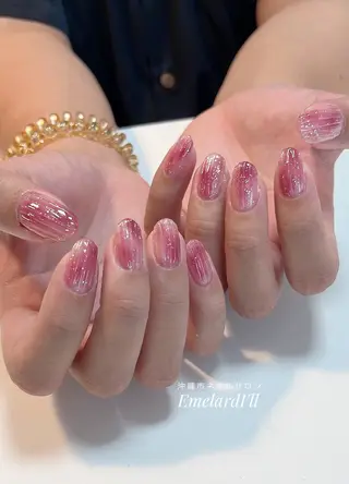 セミロング 沖縄市ネイルサロン エメラルドアイルのネイルデザイン