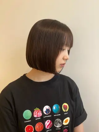 ショート ボブ／ストレート🎀 harukaのヘアスタイル