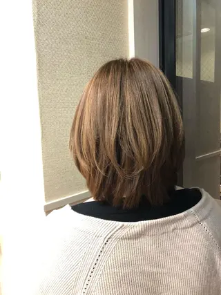 ミディアム カラー パーマ ヘアアレンジ メンズ キッズ ネイル マツエク・マツパ MEGUMI megumiのヘアスタイル