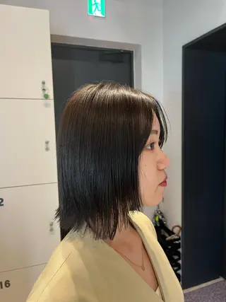 ショート カラー うる艶カラー/恵比寿 ベージュ/丸山陽平のヘアスタイル