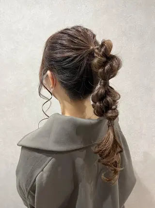 ロング カラー ヘアアレンジ 新宿color🐝 AYAKA🌈💖のヘアスタイル