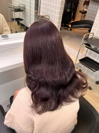 セミロング 💖札幌カラー 指名No.1💖玲奈のヘアスタイル