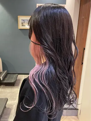 ロング カラー 市川 澪のヘアスタイル