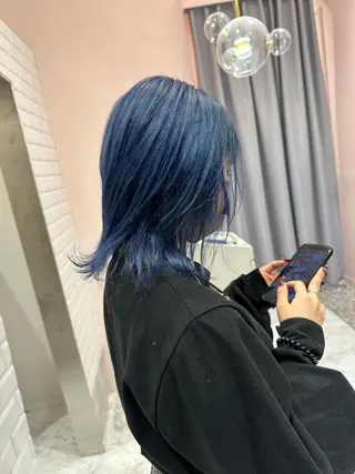 ミディアム レイヤー/ハッシュ 渋谷/サッタのヘアスタイル