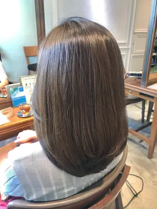 セミロング カラー ヘアアレンジ 小林 佳祐のヘアスタイル