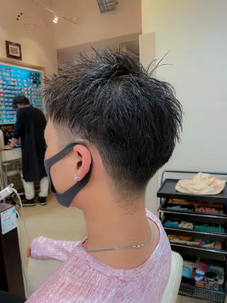 ショート メンズパーマ 赤司 泰樹のヘアスタイル