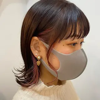 ミディアム カラー 🪭risa 暖色/レイヤー🪭のヘアスタイル