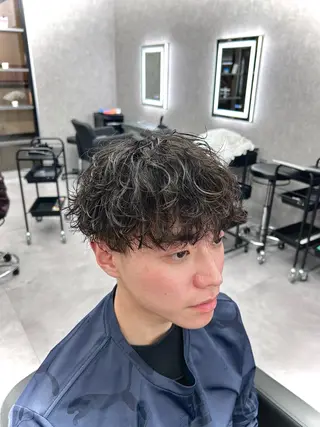 ショート カラー パーマ メンズ メンズ特化 👑YUTAのヘアスタイル
