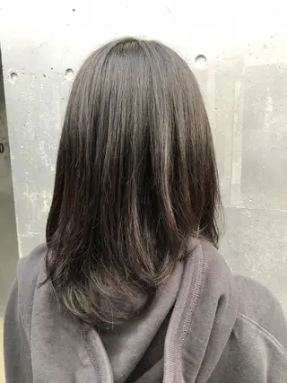 ミディアム カラー パーマ ヘアアレンジ ミニボブ/ブリーチ 🌈MISATOのヘアスタイル