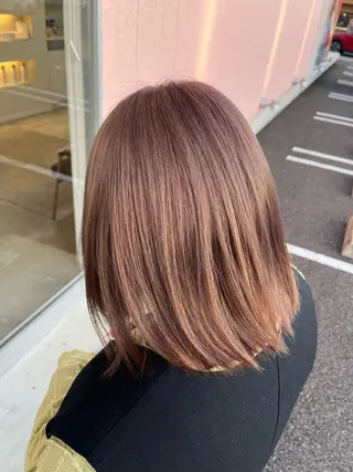 カラー ブリーチ⏳艶カラー Natsukiのヘアスタイル