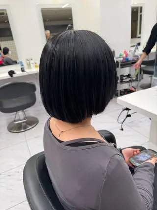 ロング カラー パーマ ヘアアレンジ メンズ キッズ 韓国系🇰🇷🩶 艶暗髪/MEIのヘアスタイル