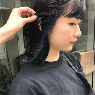 ミディアム カラー レイヤー/ブリーチ HIKARU ♡のヘアスタイル