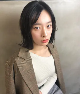 ミディアム カラー 🤍2nd🤍田所 美希のヘアスタイル