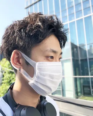 ヘアアレンジ メンズ ainico+所属・メンズ特化✂️栗原 侑也のヘアスタイル