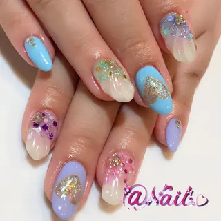 ネイル 小尾 栞のネイルデザイン